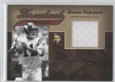 2005 Donruss Elite - Throwback Threads #TT-18 - Daunte Culpepper /150