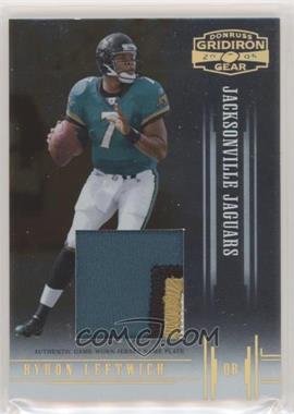 2005 Donruss Gridiron Gear - [Base] - Jersey Nameplate #17 - Byron Leftwich /24 [Noted]