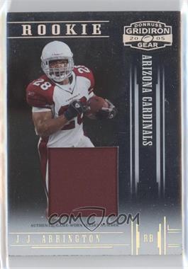 2005 Donruss Gridiron Gear - [Base] - Jersey Number #119 - Rookie - J.J. Arrington /100