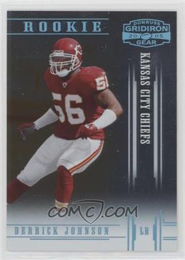 2005 Donruss Gridiron Gear - [Base] - Platinum #109 - Rookie - Derrick Johnson /25