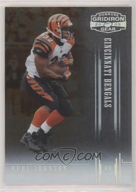 2005 Donruss Gridiron Gear - [Base] - Silver #86 - Rudi Johnson /250