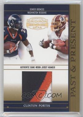 2005 Donruss Gridiron Gear - Past & Present - Jersey Numbers #PP 4 - Clinton Portis /100