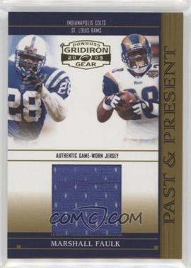 2005 Donruss Gridiron Gear - Past & Present - Jerseys #PP 15 - Marshall Faulk /150 [EX to NM]