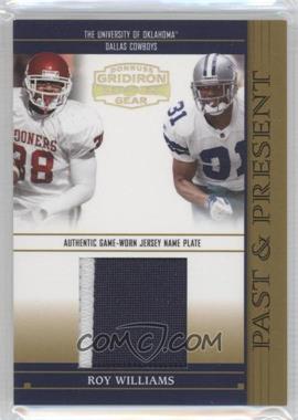 2005 Donruss Gridiron Gear - Past & Present - Name Plate Jerseys #PP 17 - Roy Williams /19