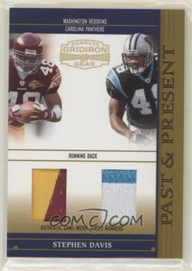 2005 Donruss Gridiron Gear - Past & Present - Numbers Double Jerseys #PP 18 - Stephen Davis /37