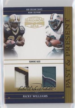 2005 Donruss Gridiron Gear - Past & Present - Team Logo Double Jerseys #PP 16 - Ricky Williams /15