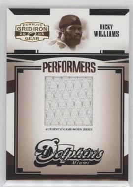 2005 Donruss Gridiron Gear - Performers - Jerseys #P-42 - Ricky Williams /150