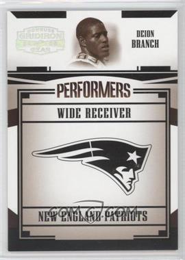 2005 Donruss Gridiron Gear - Performers - Silver #P-9 - Deion Branch /250