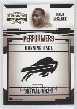 2005 Donruss Gridiron Gear - Performers #P-50 - Willis McGahee /500