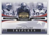 Richard Seymour, David Givens, Deion Branch #/100