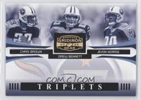 Chris Brown, Drew Bennett, Jevon Kearse #/100