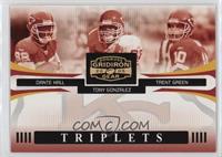 Dante Hall, Tony Gonzalez, Trent Green #/100