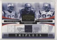 Richard Seymour, David Givens, Deion Branch #/100