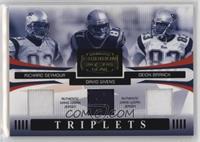 Richard Seymour, David Givens, Deion Branch #/100