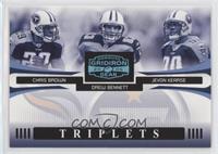 Chris Brown, Drew Bennett, Jevon Kearse [EX to NM] #/25