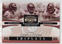 Derrick Brooks, Michael Clayton, Mike Alstott [EX to NM] #/250