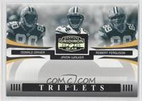 Donald Driver, Javon Walker, Robert Ferguson #/250