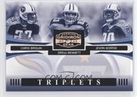 Chris Brown, Drew Bennett, Jevon Kearse #/250