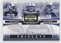 Chris Brown, Drew Bennett, Jevon Kearse #/250