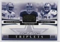 Keyshawn Johnson, Drew Bledsoe, Roy Williams #/1,000