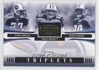 Chris Brown, Drew Bennett, Jevon Kearse #/1,000