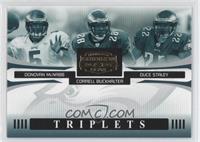 Donovan McNabb, Correll Buckhalter, Duce Staley #/1,000