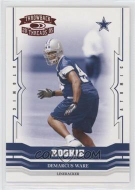 2005 Donruss Throwback Threads - [Base] - Atomic Century Proof Red #152 - DeMarcus Ware /10