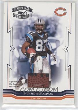 2005 Donruss Throwback Threads - [Base] - Footballs #22 - Muhsin Muhammad /275