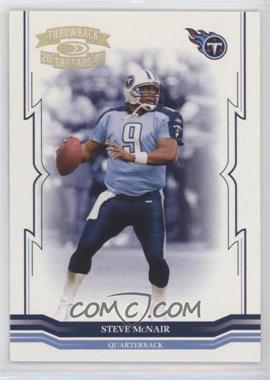 2005 Donruss Throwback Threads - [Base] - Gold Holofoil #142 - Steve McNair /99