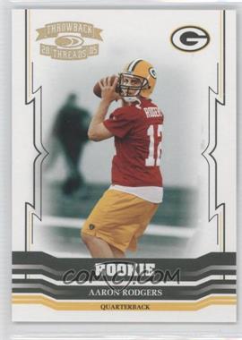 2005 Donruss Throwback Threads - [Base] - Gold Holofoil #192 - Aaron Rodgers /50