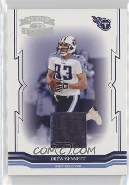 2005 Donruss Throwback Threads - [Base] - Materials Prime #144 - Drew Bennett /25 [Good to VG‑EX]