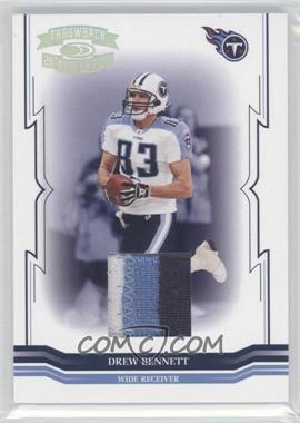 2005 Donruss Throwback Threads - [Base] - Materials Prime #144 - Drew Bennett /25 [Noted]