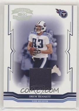 2005 Donruss Throwback Threads - [Base] - Materials Prime #144 - Drew Bennett /25