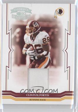 2005 Donruss Throwback Threads - [Base] - Materials Prime #145 - Clinton Portis /25