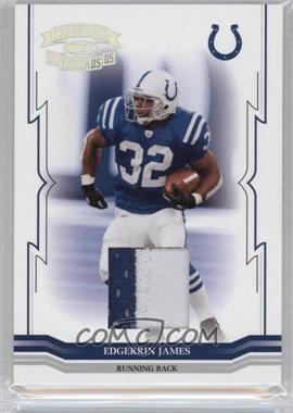 2005 Donruss Throwback Threads - [Base] - Materials Prime #63 - Edgerrin James /25