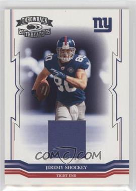 2005 Donruss Throwback Threads - [Base] - Materials #96 - Jeremy Shockey