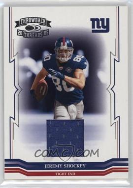 2005 Donruss Throwback Threads - [Base] - Materials #96 - Jeremy Shockey