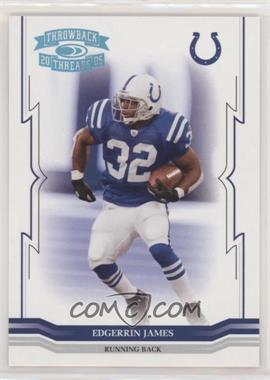 2005 Donruss Throwback Threads - [Base] - Platinum Century Proof #63 - Edgerrin James /50