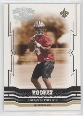 2005 Donruss Throwback Threads - [Base] - Silver Holofoil #180 - Adrian McPherson /99