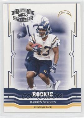 2005 Donruss Throwback Threads - [Base] #174 - Darren Sproles /999