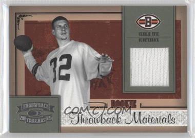 2005 Donruss Throwback Threads - [Base] #208 - Rookie Throwback Materials - Charlie Frye