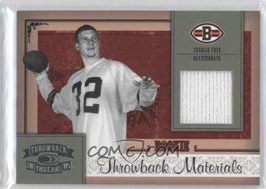 2005 Donruss Throwback Threads - [Base] #208 - Rookie Throwback Materials - Charlie Frye