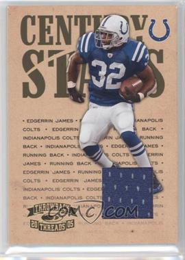 2005 Donruss Throwback Threads - Century Stars - Material #CS-7 - Edgerrin James /100