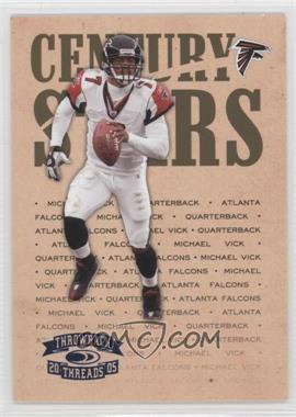 2005 Donruss Throwback Threads - Century Stars - Platinum Blue Century Proof #CS-16 - Michael Vick /100