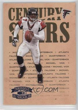 2005 Donruss Throwback Threads - Century Stars - Platinum Blue Century Proof #CS-16 - Michael Vick /100