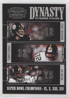 2005 Donruss Throwback Threads - Dynasty #D-7 - Terry Bradshaw, Franco Harris, Joe Greene