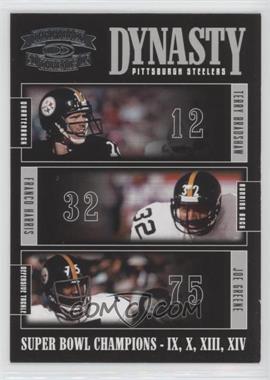 2005 Donruss Throwback Threads - Dynasty #D-7 - Terry Bradshaw, Franco Harris, Joe Greene