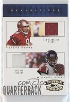 Steve Young, Michael Vick [EX to NM] #/50