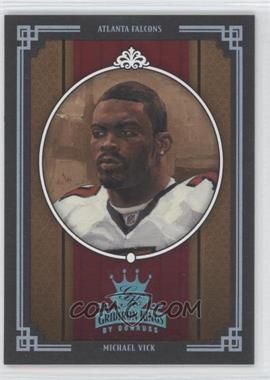 2005 Donruss Throwback Threads - Gridiron Kings - Platinum Green Framed #GK-19 - Michael Vick /10