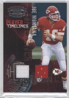 2005 Donruss Throwback Threads - Player Timelines - Dual Materials #PT-15 - Joe Montana /250